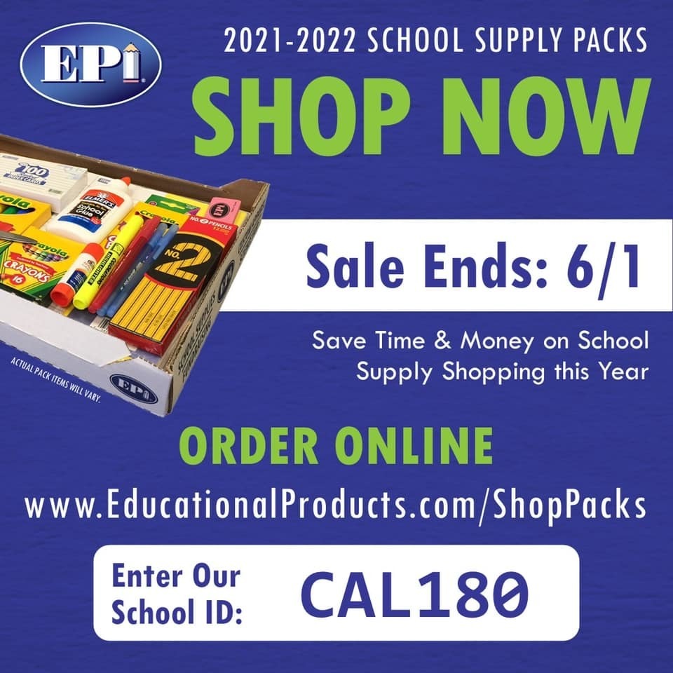 2021-2022 School Supplies