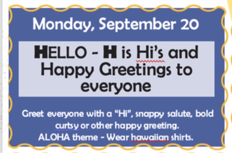 hello week Monday