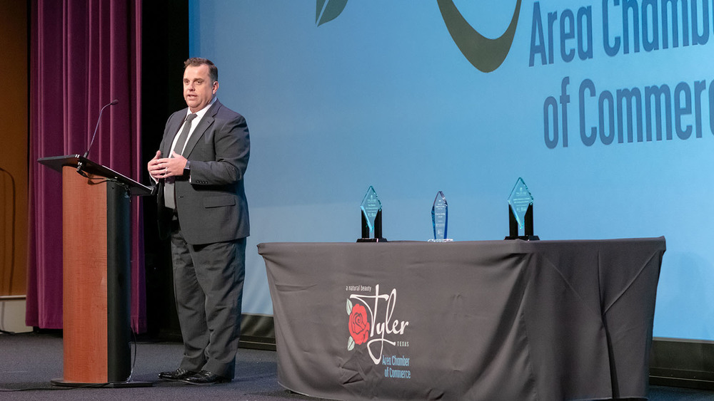 Superintendent Dr. Marty Crawford delivered the Annual State of the District Address