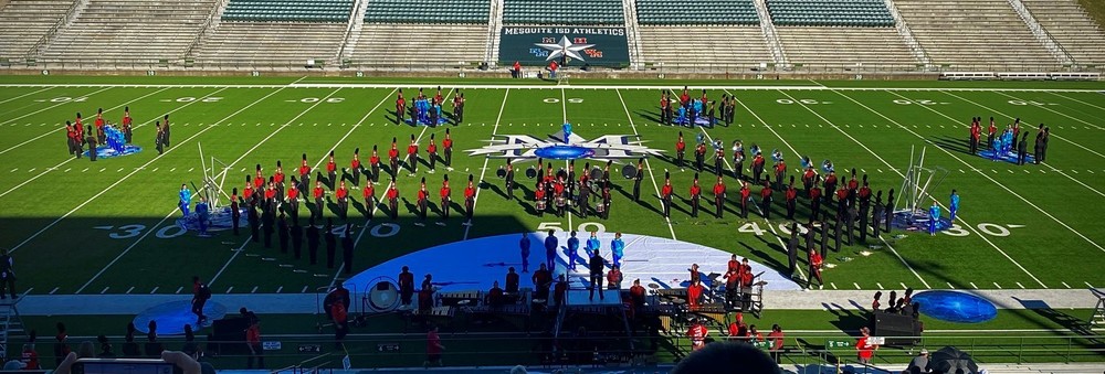 Legacy Marching Band Earns First Division Rating at Mesquite Marching