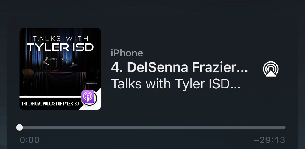 Screenshot of Talks with Tyler ISD episode 4 on an iPhone.