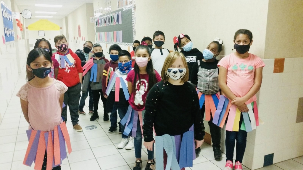 Third graders wear 100 math facts for the 100th day of school!