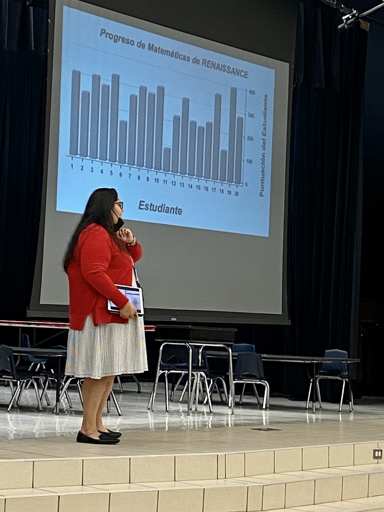 Ms Adame shares data with Kinder families. 