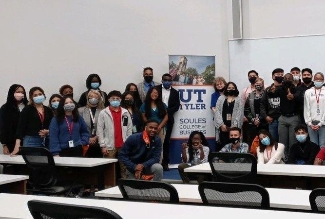 Students in a lecture hall