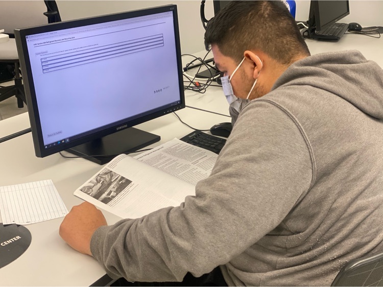 student preparing for ASE exam