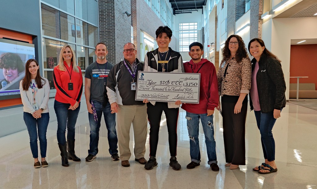 Student video award group photo