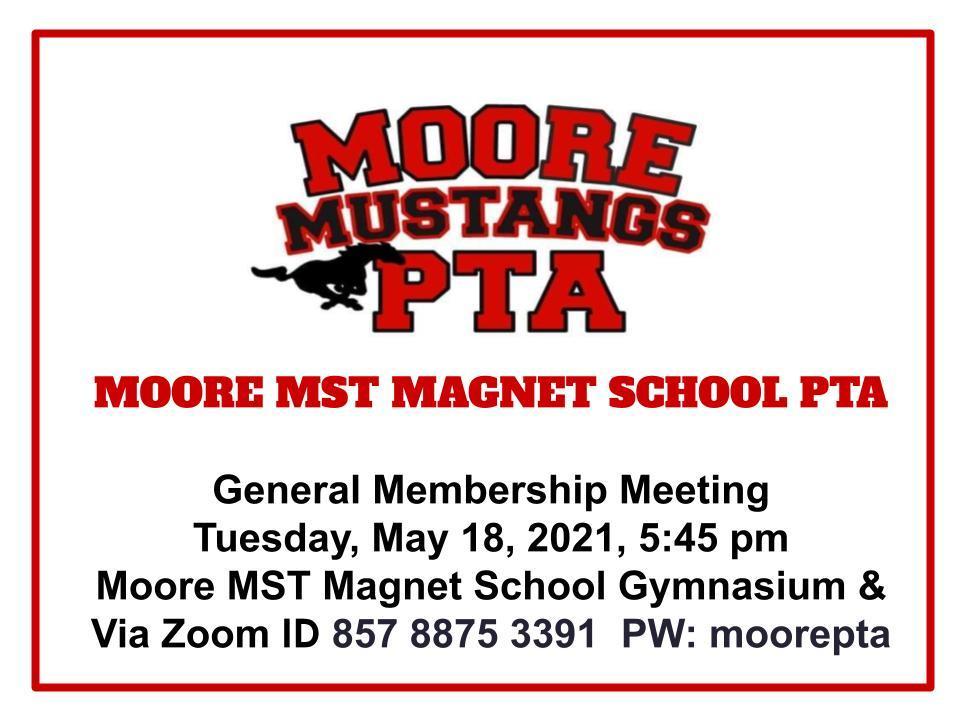 Moore MST General Membership meeting