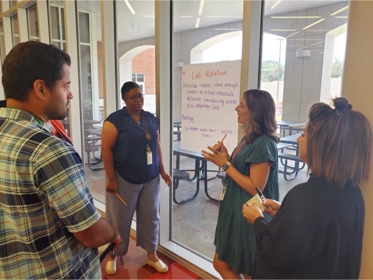 Teachers collaborating