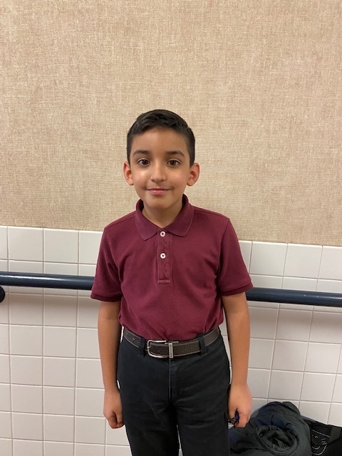 Jesus Gonzalez, January elementary student of the month