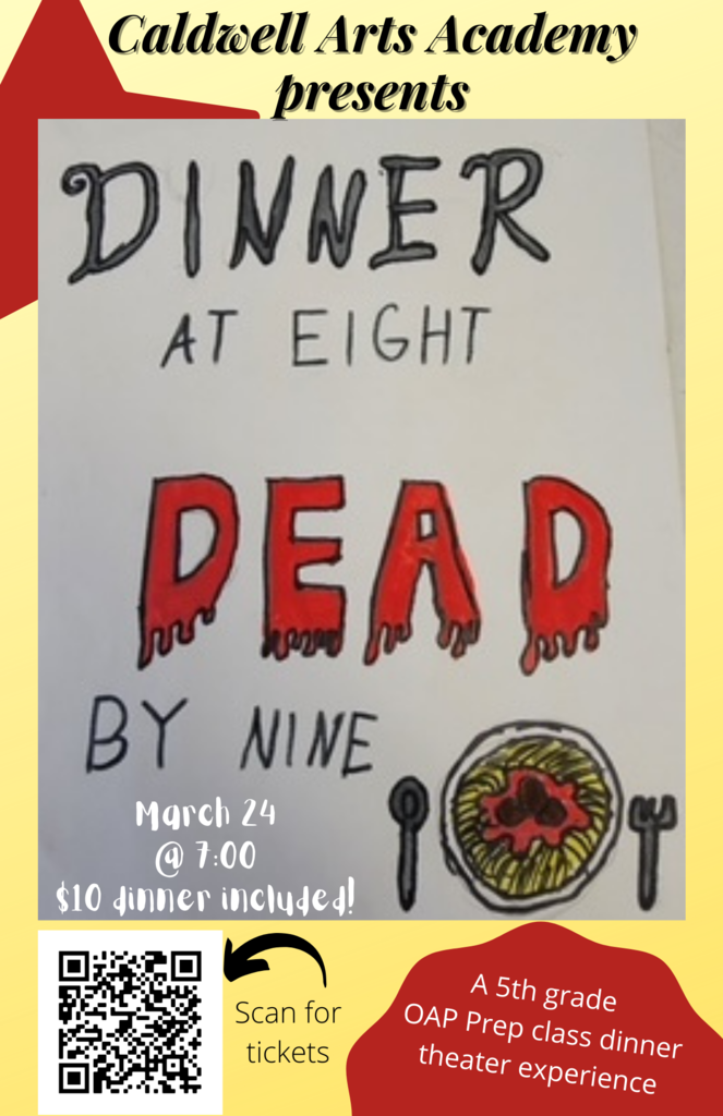 Caldwell Presents Dinner at Eight Dead by Nine