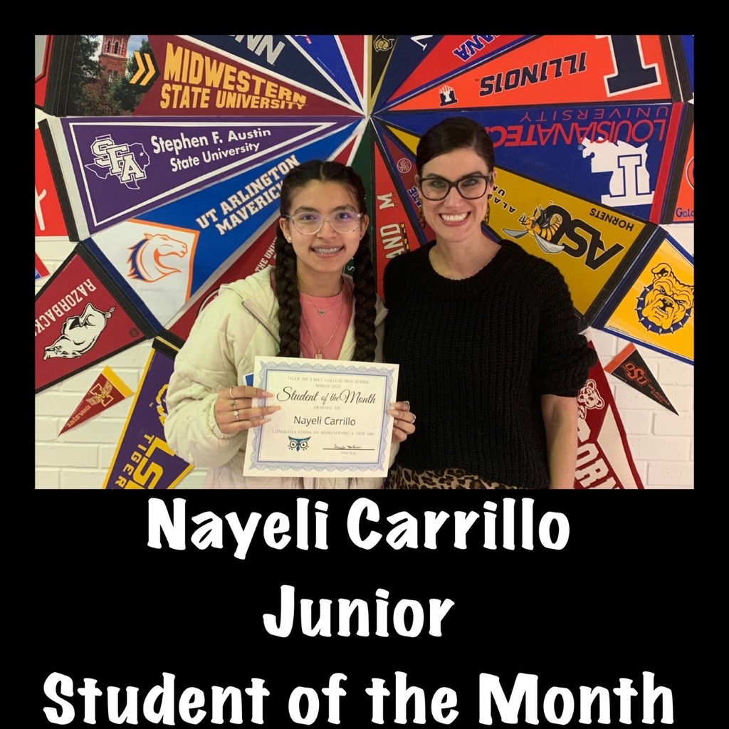 March 11th Student of the Month