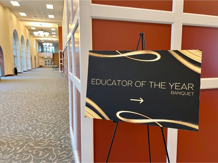 educator of the year banquet sign