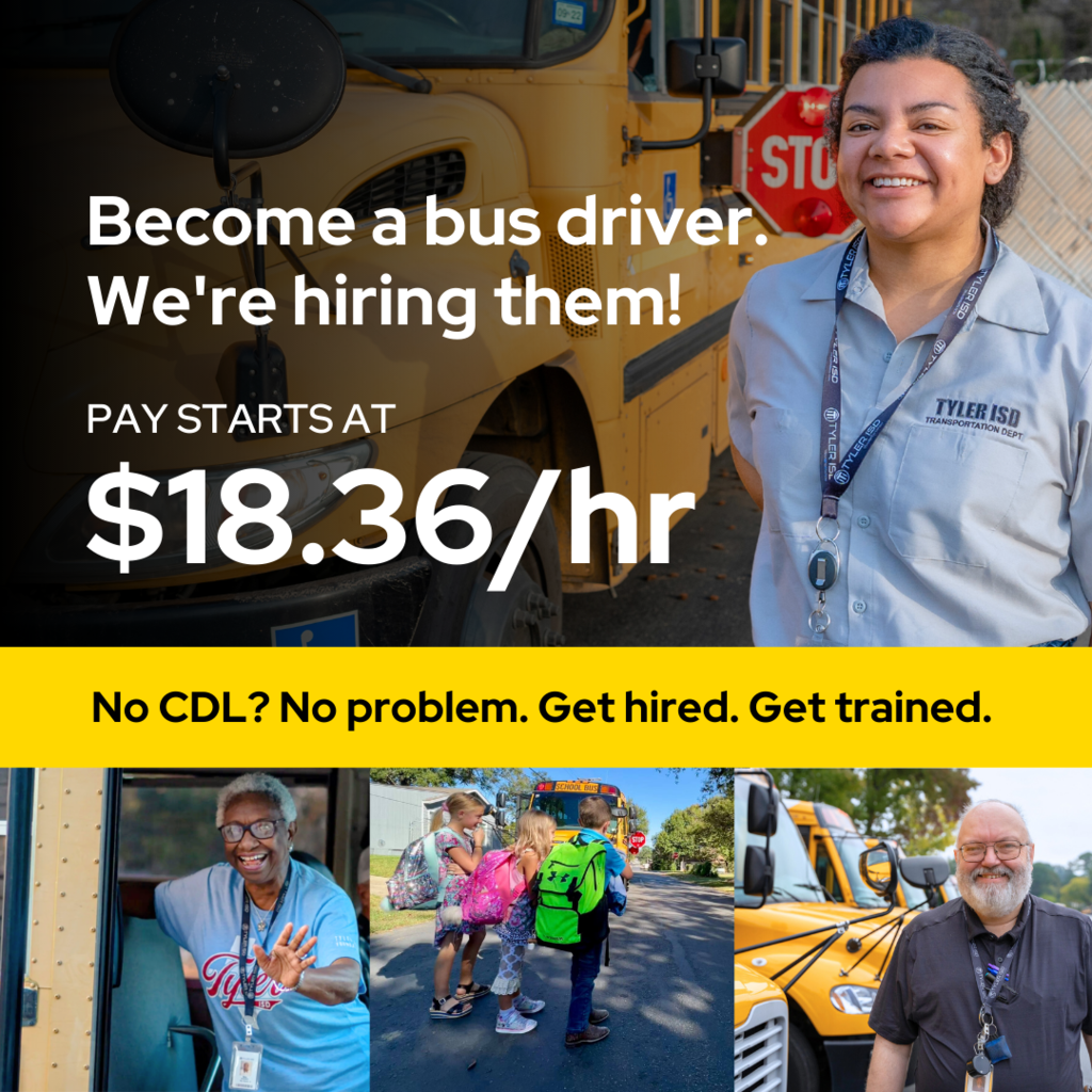 Become a bus driver. We're hiring them! Pay starts at $18.36/hr. No CDL? No problem. Get hired. Get trained.